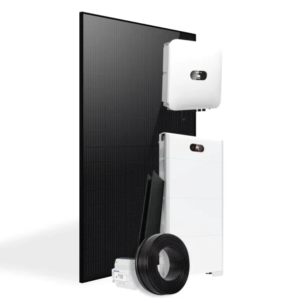 Komplet solcelleanlæg inkl. batteripakke